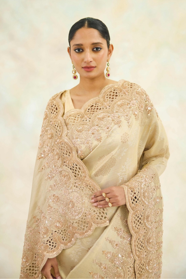 Soft Gold Woven Kanjivaram Saree