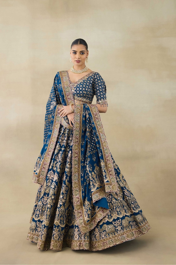 Turquoise Blue Lehenga Set 