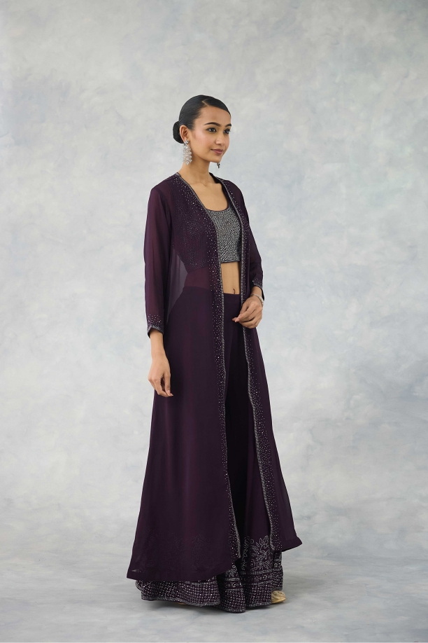 Deep Wine Jacket Set