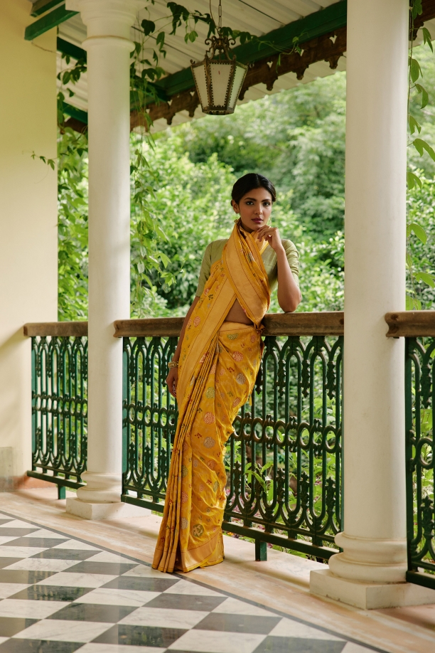 Tuscan Banarasi Ektara Silk Saree