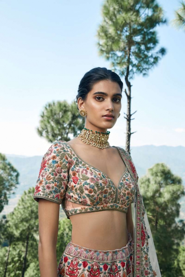Buy Designer Raw Silk Lehenga Choli with work Ghaghara Dress 4945 J at  Amazon.in
