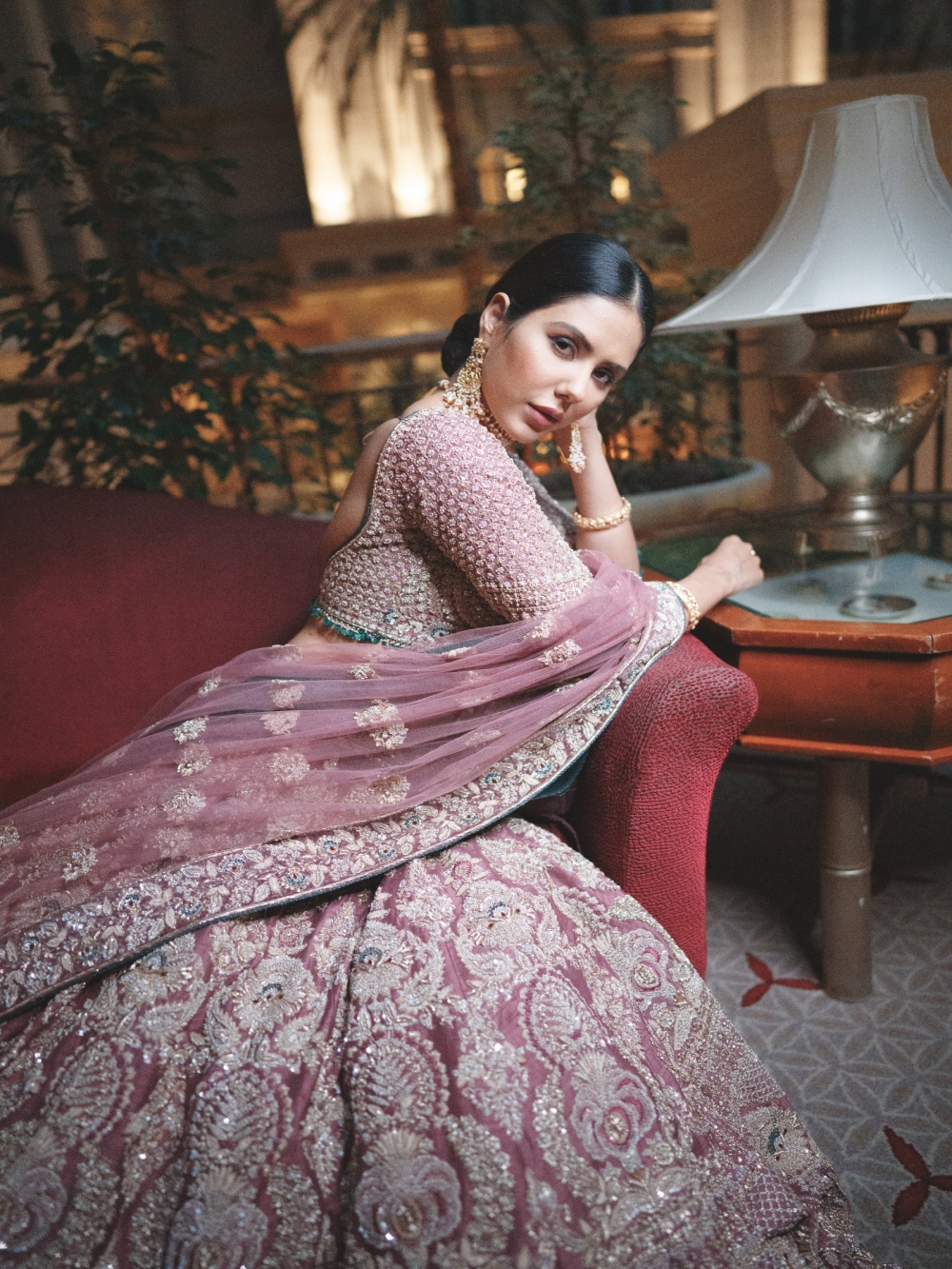 Buy Traditional Mauve Lehenga For Women Online - Frontierraas