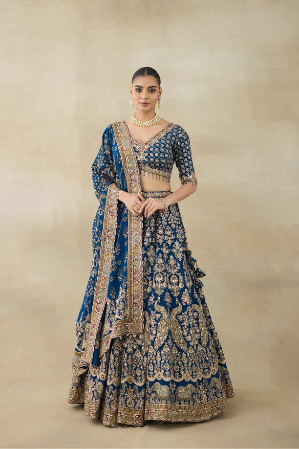 Turquoise Blue Lehenga Set 