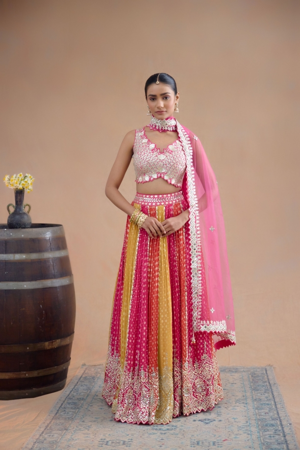 Hot Pink Lehenga Set