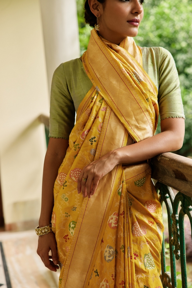 Tuscan Banarasi Ektara Silk Saree