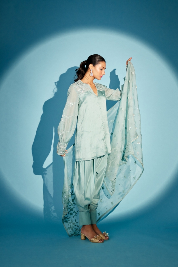 Eid Dress Satin Embroidery Kaftan Dress Caftan For Women Arab Middle E –  Urgarment