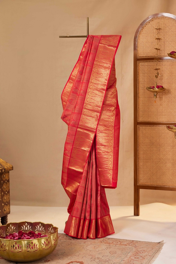 Mango Yellow Bridal Kanjivaram Silk Saree | Shop from Weavers – Vivaaha  Silks & Sarees