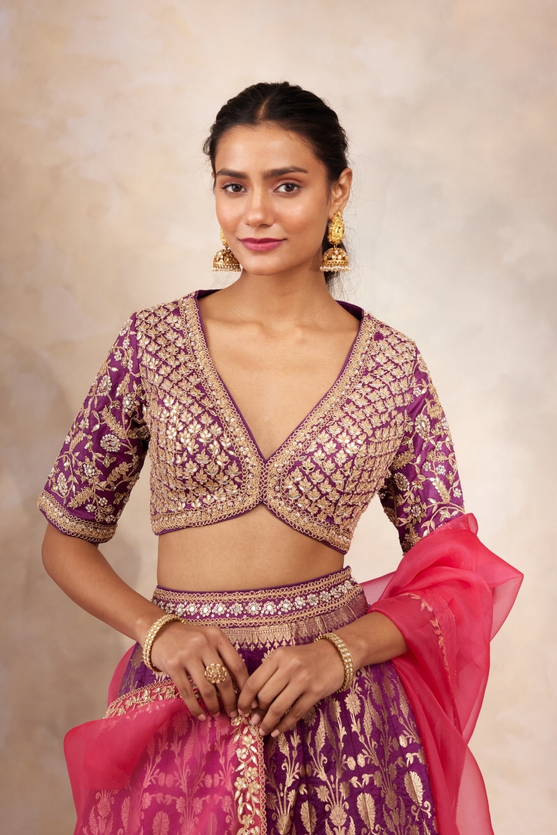 Banarasi Silk Lehengas Are The Next Big Thing At Indian Weddings | Party  wear lehenga, Lehenga designs, Bridal lehenga choli