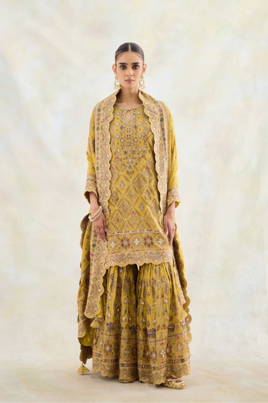 Rich Mustard Yellow Garara Set 