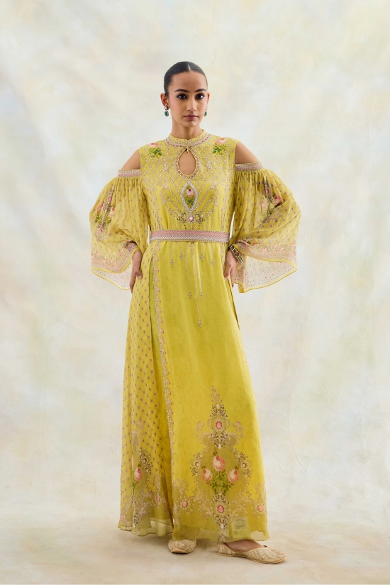 Buttercup Yellow Floor Length Kurti 