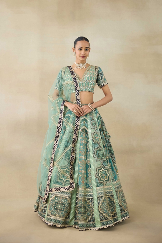 Seafoam Blue Lehenga Set 