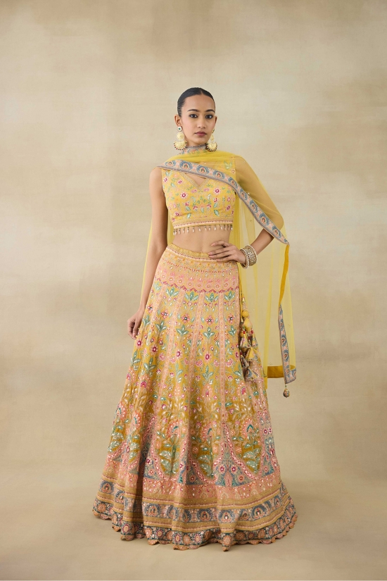 Butter Yellow Lehenga Set