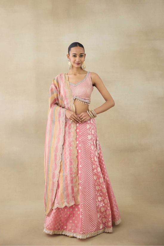 Poppy Pink Lehenga Set 