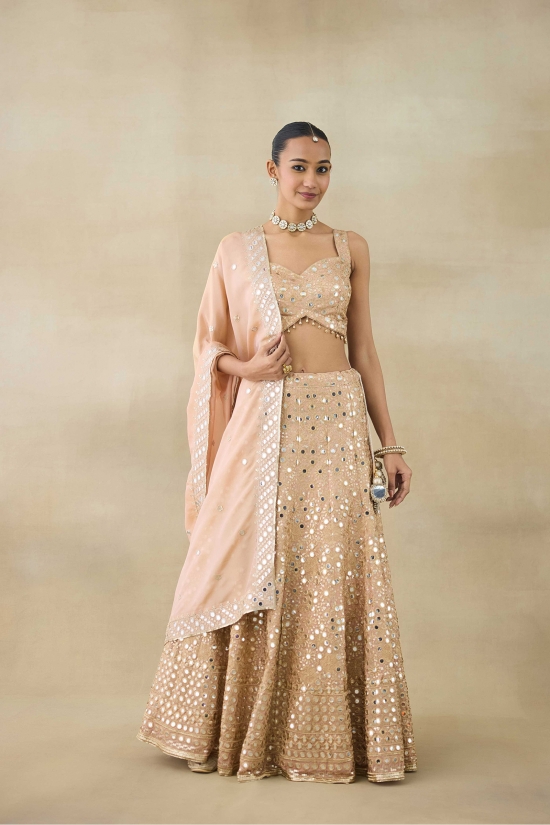 Peach Lehenga Set 