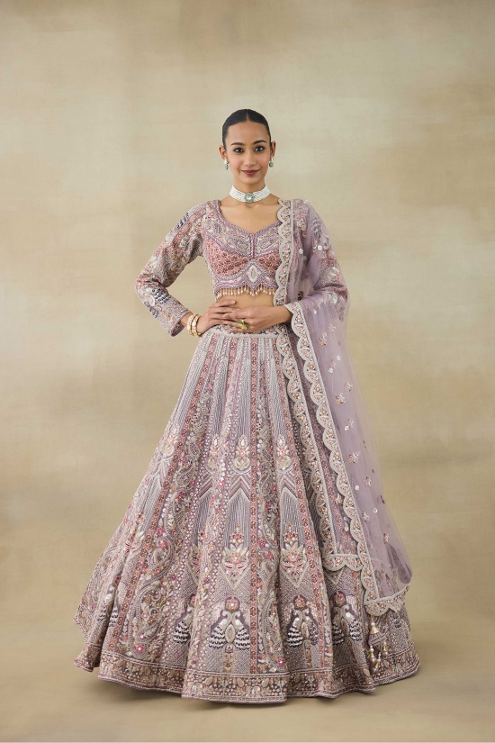 Muted Blush Lehenga Set 