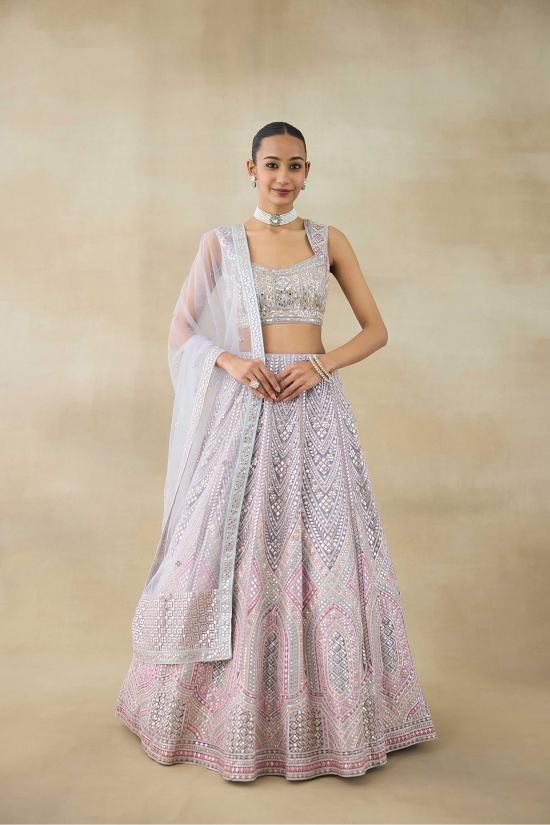 Cement Grey Lehenga Set 