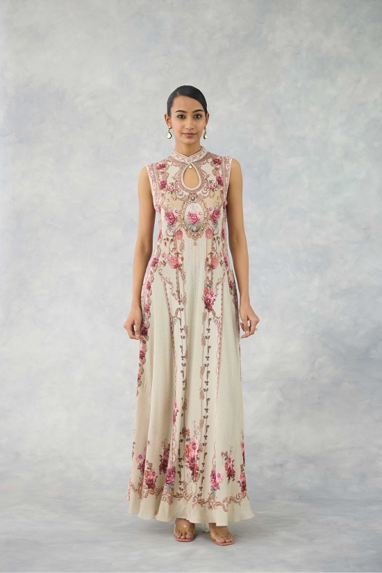 Blush Sand Floor Length Kurti 