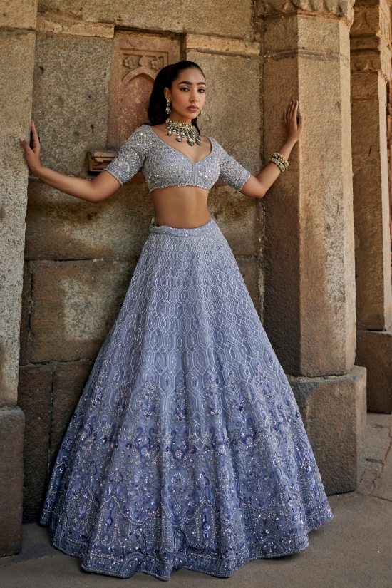 Lavender Lehenga Set