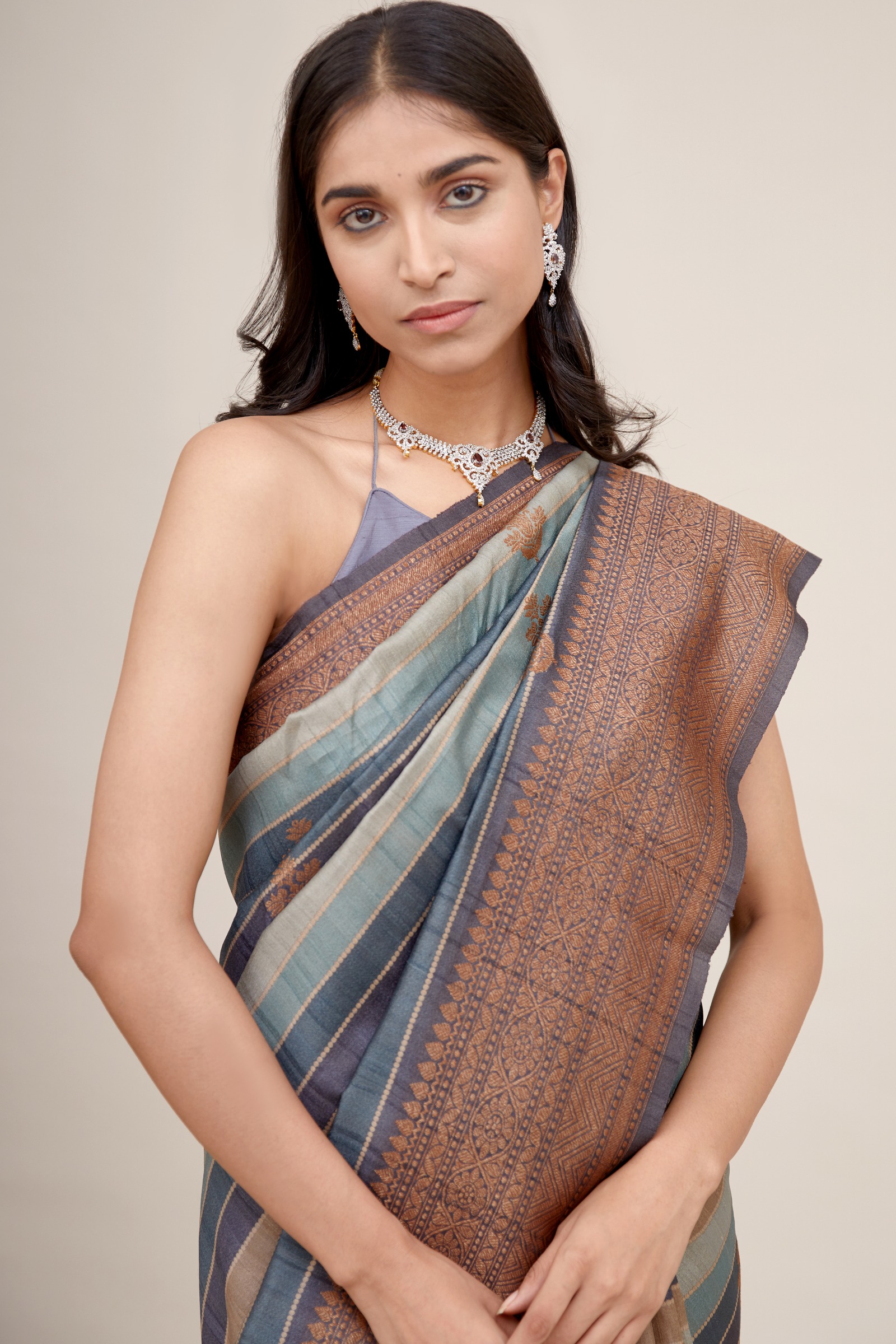 Beautiful Banarasi Silk Linen Saree