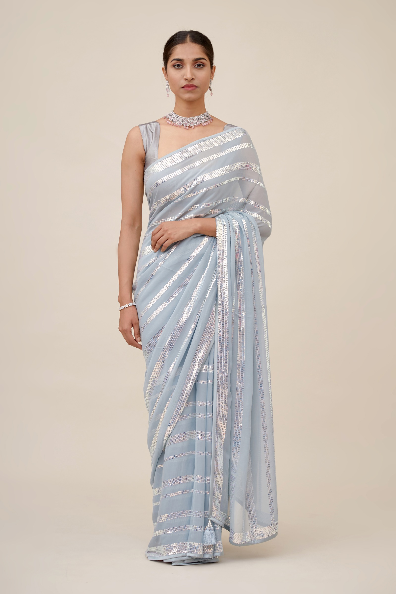 Coffee Silver Zari Work Blouse Banarasi Beautiful Zari Work In Form Of  Traditional Motifs Soft Silk Saree