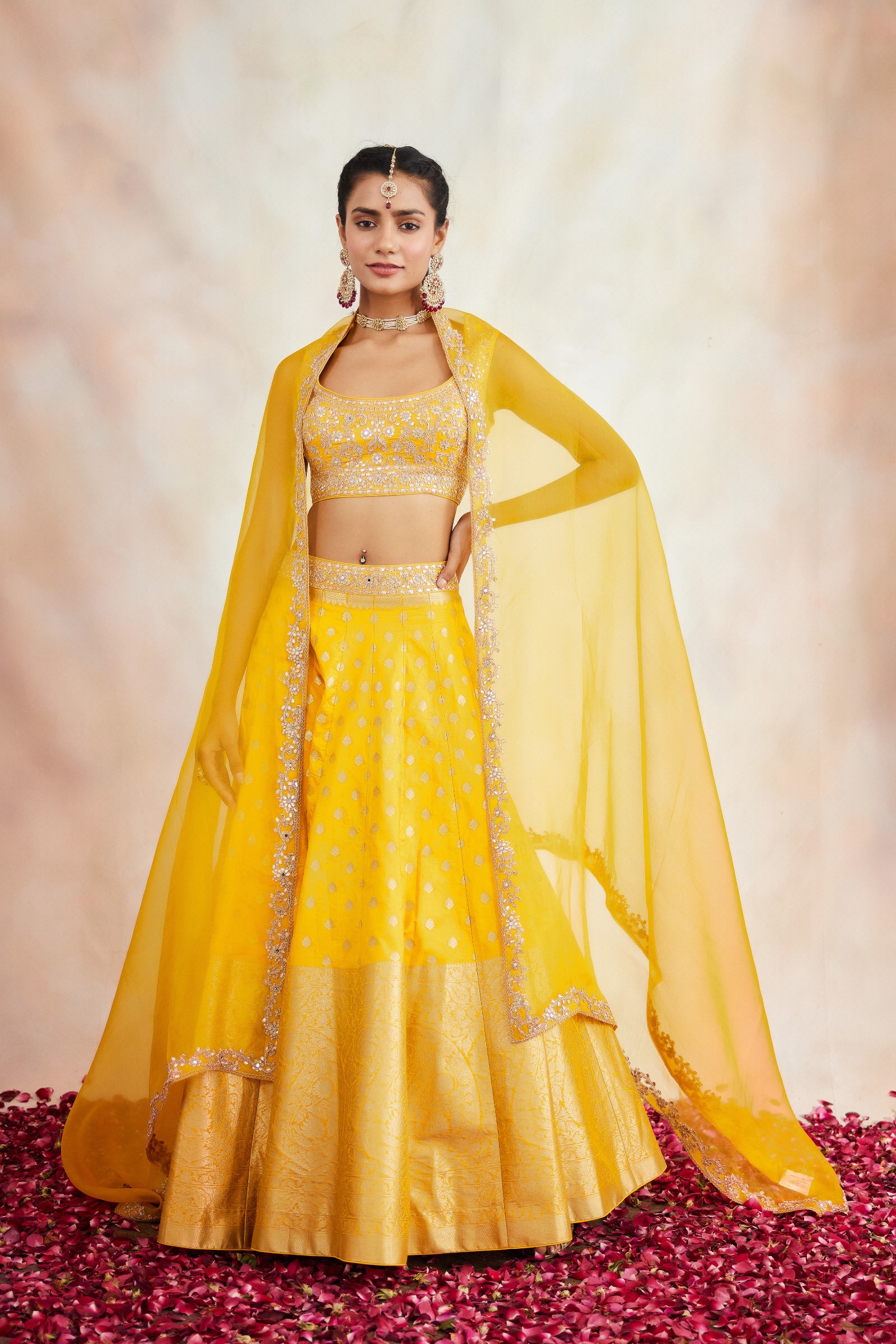Gorgeous Designer Yellow Lehenga Haldi Ceremony Special – EinayaCollection
