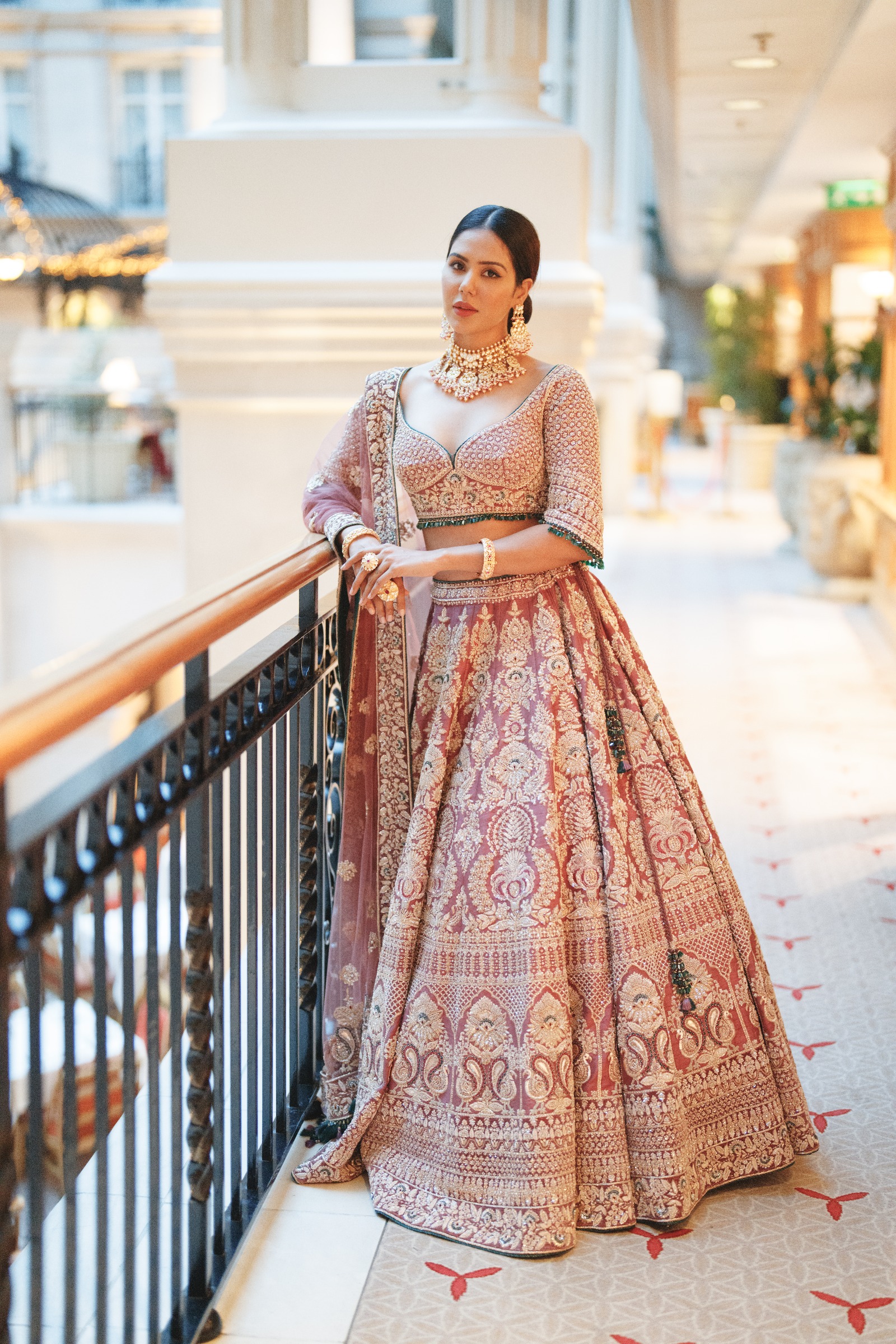 Buy Sabyasachi Pink Velvet Wedding Lehenga Choli, Women Designer Indian  Lehenga Choli, Wedding Lehengas Online in India - Etsy