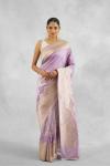 Lavender Katan Silk Saree