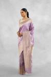 Lavender Katan Silk Saree