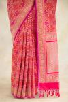 Candy Red Katan Silk Saree