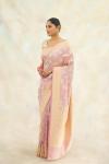 Bubblegum Pink Tanchoi Tissue Silk Saree