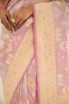 Bubblegum Pink Tanchoi Tissue Silk Saree