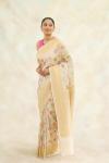 Beige Pure Handloom Munga Tussar