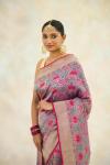 Tourmaline Purple Katan Silk Saree