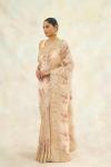 Moonbeam Gold Woven Organza Saree