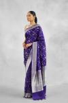 Aubergine Purple Mashru Silk Saree