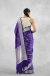 Aubergine Purple Mashru Silk Saree