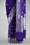 Amethyst Violet Mashru Silk Saree