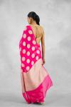 Magenta Pink Banarasi Khaddi Georgette Saree