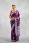 Dark Purple Katan Silk Saree