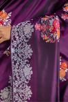 Dark Purple Katan Silk Saree