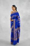 Royal Blue Crepe Saree