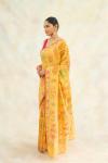 Honey Yellow Mul Cotton Handloom Saree