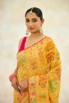 Honey Yellow Mul Cotton Handloom Saree