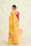 Honey Yellow Mul Cotton Handloom Saree