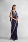 Ultra Violet Drape Saree