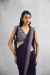 Ultra Violet Drape Saree