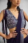 Ultra Violet Drape Saree