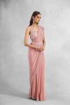 Peach Fuzz Drape Saree