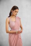 Peach Fuzz Drape Saree