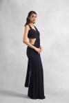 Midnight Black Drape Saree